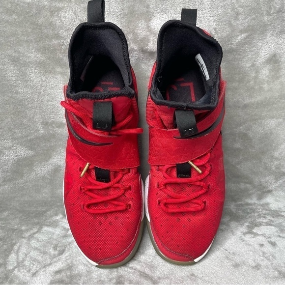 Nike LeBron XIV “University Red” Basketball Shoes Men’s 10.5 Red/Black/White - Picture 11 of 13